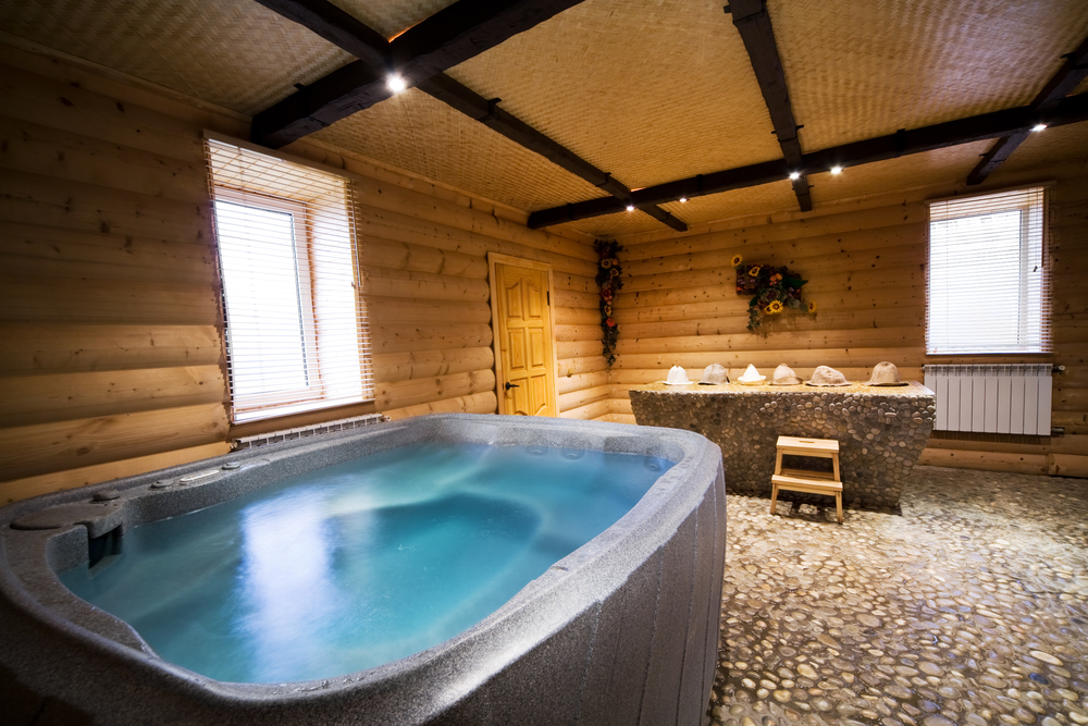 Wooden sauna